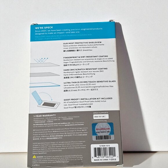 Speck Apple iPhone 11/iPhone XR ShieldView Glass Screen Protector - Picture 4 of 8